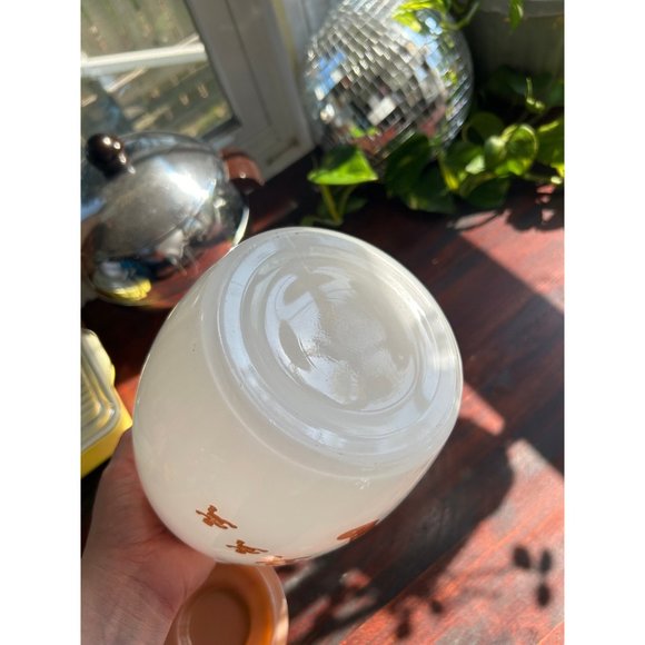 Vintage glass Bartlett Collins gingerbread Christmas cookie jar brown - Picture 10 of 10